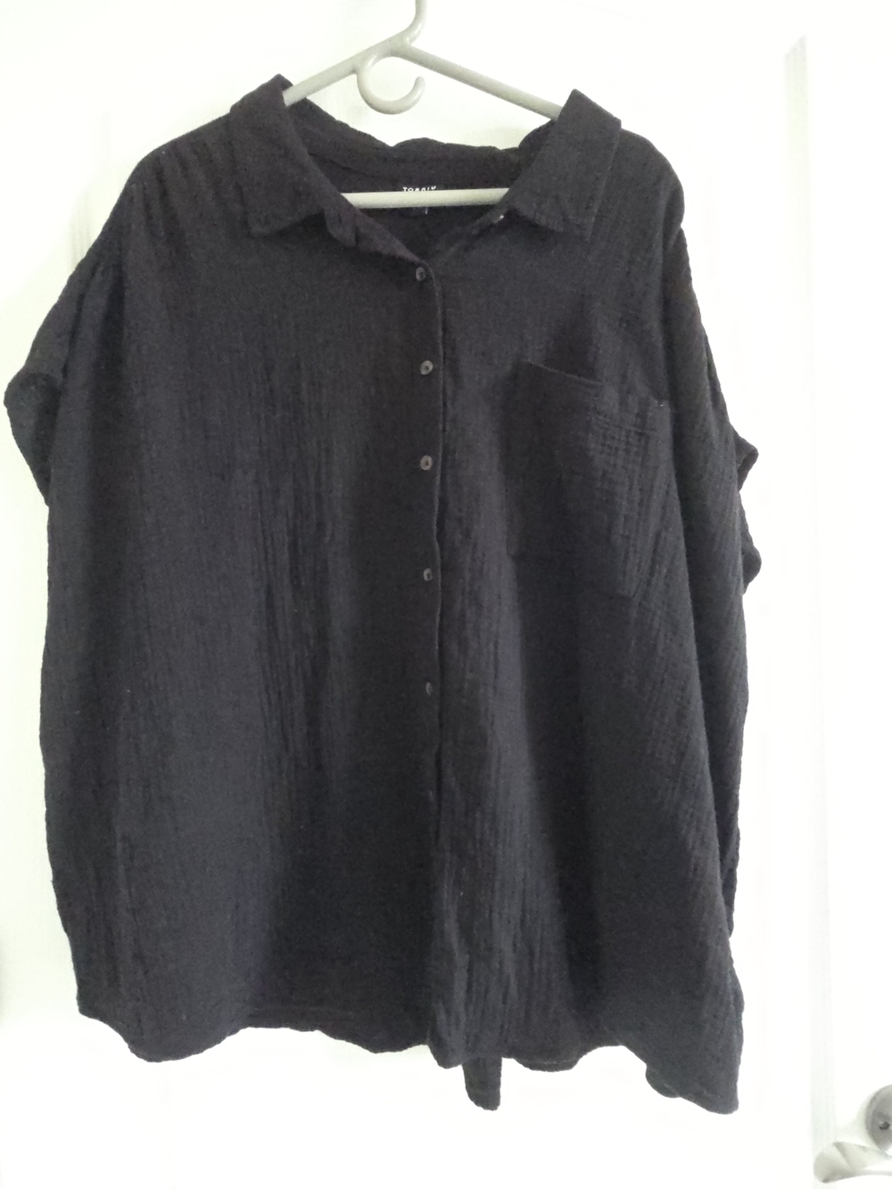 torrid Black Casual Button-Down Shirt